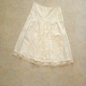 Creamsicle a line Midi skirt